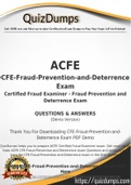 CFE-Fraud-Prevention-and-Deterrence Dumps - Way To Success In Real ACFE CFE-Fraud-Prevention-and-Deterrence Exam