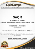 CPEH-001 Dumps - Way To Success In Real GAQM CPEH-001 Exam