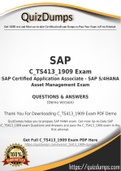 C_TS413_1909 Dumps - Way To Success In Real SAP C_TS413_1909 Exam
