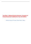 Test Bank - Medical-Surgical Nursing: Concepts for Interprofessional Collaborative Care, 9th Edition