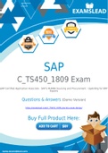 SAP C_TS450_1809 Dumps - Getting Ready For The SAP C_TS450_1809 Exam