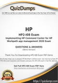 HP2-I08 Dumps - Way To Success In Real HP HP2-I08 Exam