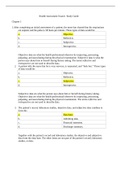 NURSING 2058 Health Assessment Exam1 Already graded A