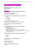 Inleiding Psychologie &vert; samenvatting en oefentoets