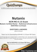 NCM-MCI-5-15 Dumps - Way To Success In Real Nutanix NCM-MCI-5-15 Exam