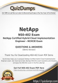 NS0-402 Dumps - Way To Success In Real NetApp NS0-402 Exam