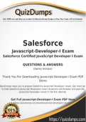 Javascript-Developer-I Dumps - Way To Success In Real Salesforce Javascript-Developer-I Exam
