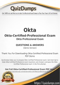 Okta-Certified-Professional Dumps - Way To Success In Real Okta-Certified-Professional Exam