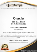 1Z0-071 Dumps - Way To Success In Real Oracle 1Z0-071 Exam
