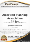 AICP Dumps - Way To Success In Real American Planning Association AICP Exam