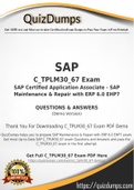 C_TPLM30_67 Dumps - Way To Success In Real SAP C_TPLM30_67 Exam