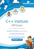 C++ Institute CPP Dumps - Getting Ready For The C++ Institute CPP Exam