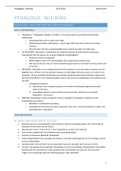 Samenvatting Pedagogie fase 1