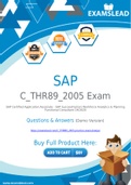 SAP C_THR89_2005 Dumps - Getting Ready For The SAP C_THR89_2005 Exam