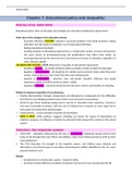 A-Level Sociology&colon; Education Notes