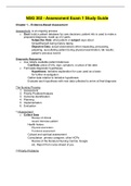 NSG 302 - Assessment Exam 1 -3 Study Guide & Final Guide.
