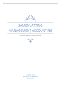 Samenvatting Basisboek Bedrijfseconomie; Management Accounting