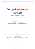 Updated (100% Accurate) Exam Fortinet NSE4_FGT-6.4 Dumps 