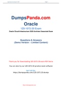 Updated (100% Accurate) Exam Oracle 1Z0-1072-20 Dumps 