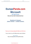 Updated (100% Accurate) Exam Microsoft DP-900 Dumps 