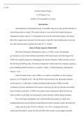 CJ 310 Project w7.docx  CJ 310  Security Analysis Report CJ 310 Project Two   Southern New Hampshire University  Introduction  The Department of Homeland Security is incredibly large in its scope and the umbrella of organizations under its charge. This re