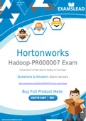 Hortonworks Hadoop-PR000007 Dumps - Getting Ready For The Hortonworks Hadoop-PR000007 Exam