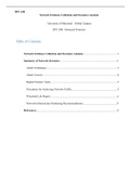 Network Evidence Collection and Forensics Analysis&period;docx  DFC 640  Network Evidence Collection and Forensics Analysis  University of Maryland &OpenCurlyDoubleQuote; Global Campus DFC 640&colon; Advanced Forensics   Table of Contents  Network Evidence Collection and Forensics Analysi