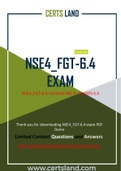 (100% Actual) Exam Fortinet NSE4_FGT-6.4 New Real Dumps
