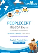 PEOPLECERT ITIL-SOA Dumps - Getting Ready For The PEOPLECERT ITIL-SOA Exam