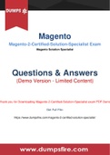 Practice with our Magento Magento-2-Certified-Solution-Specialist Dumps to perform best in the Magento-2-Certified-Solution-Specialist Practice test