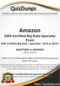 AWS-Certified-Big-Data-Specialty Dumps - Way To Success In Real Amazon AWS-Certified-Big-Data-Specialty Exam