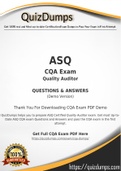 CQA Dumps - Way To Success In Real ASQ CQA Exam
