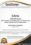 1Y0-402 Dumps - Way To Success In Real Citrix 1Y0-402 Exam