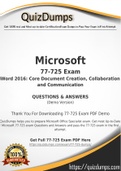 77-725 Dumps - Way To Success In Real Microsoft 77-725 Exam