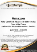 AWS-Certified-Advanced-Networking-Specialty Dumps - Way To Success In Real Amazon AWS-Certified-Advanced-Networking-Specialty Exam