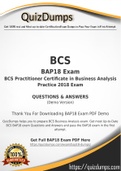 BAP18 Dumps - Way To Success In Real BCS BAP18 Exam