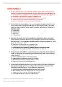 MENTAL HESI 2 Questions&sol;Answers &lpar;Verified Grade A&rpar;