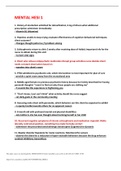 MENTAL HESI 1 Questions&sol;Answers