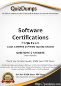 CSQA Dumps - Way To Success In Real Software Certifications CSQA Exam