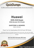 H35-210 Dumps - Way To Success In Real Huawei H35-210 Exam