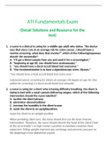 NURSING ATI - ATI Fundamentals Exam&period; Questions and Answers&period; All 100&percnt; Correct&period;