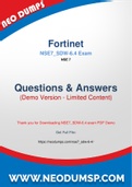 100&percnt; Real Fortinet NSE7&lowbar;SDW-6&period;4 Exam Dumps