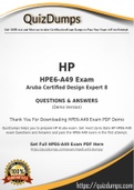 HPE6-A49 Dumps - Way To Success In Real HP HPE6-A49 Exam