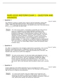 NURS 6550 MIDTERM EXAM 1 – QUESTION AND ANSWERS