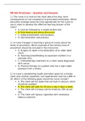 &Tab;NR 222 Final Exam &ndash; Question and Answers