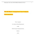 PHI 445 Week 3 Assignment Case Analysis, Pharmaceutical
