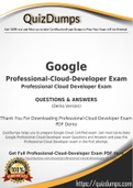 Professional-Cloud-Developer Dumps - Way To Success In Real Google Professional-Cloud-Developer Exam