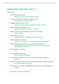 HSC 3555 pathophysiology Study Guide Chapter 1-4 &lpar;GRADED A&rpar; Questions and Answers &lpar;Exam Study Guide&rpar;