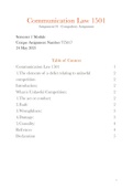 Assignment Communication Law 2021