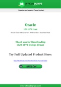 1Z0-1072 Dumps - Pass with Latest Oracle 1Z0-1072 Exam Dumps